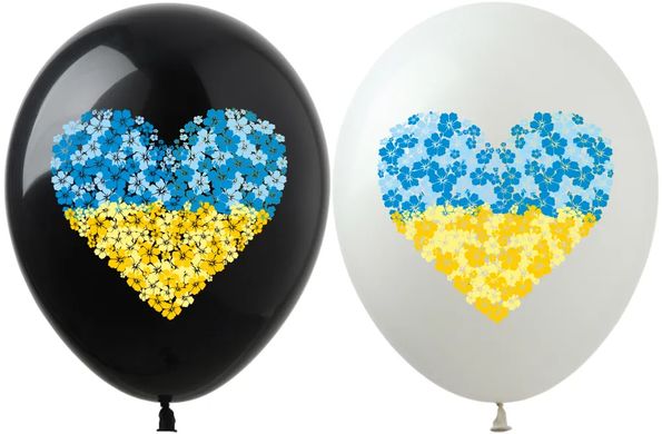 Латексні повітряні кульки 12" (30см.) "Незламне серце" асорті ArtShow 100шт.