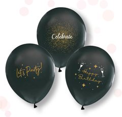 Латексні повітряні кульки 12" (30см.) "Celebrate" асорті ТМ "Твоя Забава" 50шт.
