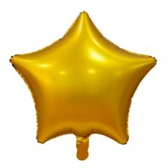 Фольгована кулька "Зірка" золота сатин 18"(45см) 1шт.