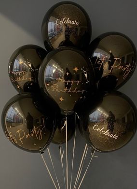 Латексні повітряні кульки 12" (30см.) "Celebrate" асорті ТМ "Твоя Забава" 50шт.