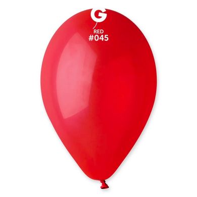 Латексна кулька Gemar червона (045) пастель 12" (30 см.) 100шт.