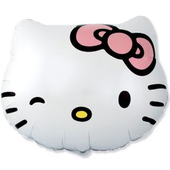Фольгована кулька фігура "Голова Кітті Hello Kitty" біла Flexmetal 61х53 см (1шт.)