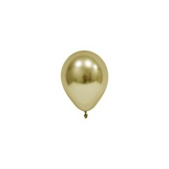Латексна кулька Balonevi золота (H22) хром 5" (12,5см) 100шт.