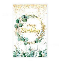 Подарунковий пакет поліетиленовий "Happy Birthday з гілочками" кольоровий 25х16см (10шт).