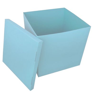 Коробка для шаров 70*70*70см двухсторонняя голубая, 1 шт