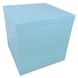 Коробка для шаров 70*70*70см двухсторонняя голубая, 1 шт