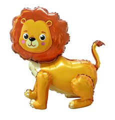 Фольгована кулька фігура "Лев" оранжева 70 см.(під повітря) в уп. (1шт.)