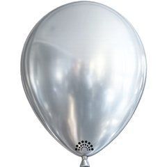 Латексна кулька Show (Silver Brilliance 200) срібло хром 12"(30см) 1шт