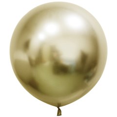 Латексна кулька-гігант Balonevi золота (H22) хром 24" (60 см.) 1шт.