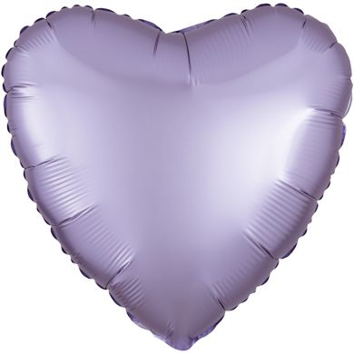 Фольгированный шар 18’ Flexmetal Сердце лиловое сатин, 45 см