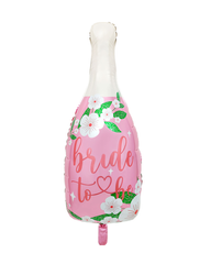 Фольгована кулька фігура "Пляшка bride to be" рожева 94х48 см. в уп. (1шт.)