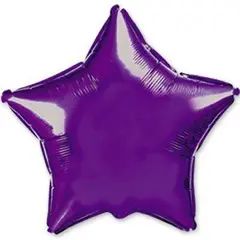 Фольгована кулька "Зірка" фіолетова Flexmetal 9" (22,5 см) 1 шт