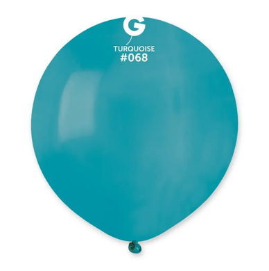 Латексна кулька Gemar бірюзова (068) пастель 19" (48 см) 1 шт