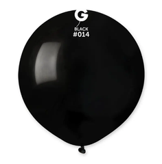Латексна кулька Gemar чорна (014) пастель 19" (48 см) 1 шт