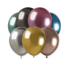 Воздушные шарики 5' хром Gemar ассорти, (13 см) 100 шт