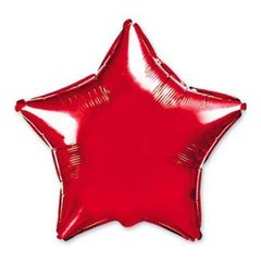 Фольгована кулька "Зірка" червона Flexmetal 4" (10 см) 1 шт