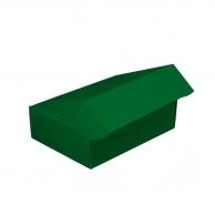 Коробка картонна самозбірна зелена (24х17х10см) 1шт.