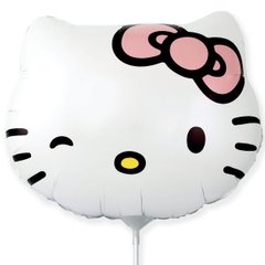 Фольгована кулька міні фігура "Голова Кітті Hello Kitty" Flexmetal 12" (1шт.)
