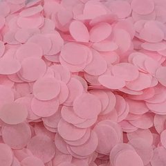 Конфеті кружечки рожевого кольору (тішью) 12мм., 50гр./уп.