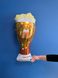 Фольгована кулька фігура Pinan "Бокал пива" оранжева 86х40 см. в уп. (1шт.)