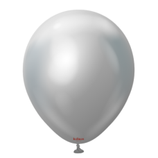 Латексна кулька Kalisan срібна хром 5" (12,5 см.) 100 шт