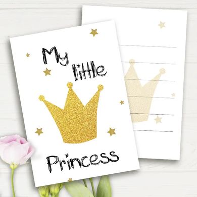 Міні листівка "My little Princess" 10шт