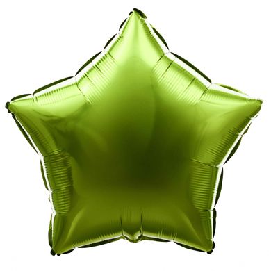 Фольгована кулька Pinan "Зірка" салатова металік 18"(45см) 1шт.