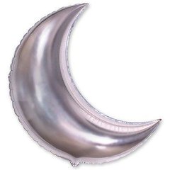 Фольгована кулька фігура "Місяць металік" срібна Flexmetal 36" (89×60 см) 1 шт