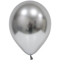Латексна кулька Balonevi срібна (H23) хром 6" (15 см.) 50шт.
