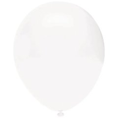 Латексна кулька Balonevi біла (P01) пастель 5" (12,5см) 100шт.
