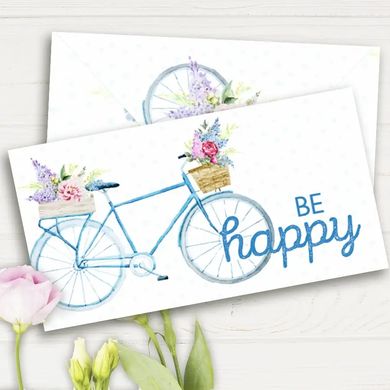 Подарунковий конверт "Be happy"