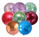 Фольговані кульки сфери Pinan "Асорті без малюнка" 22" (55см) 25шт.