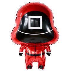 Фольгована кулька фігура Pinan "Працівник 3" червона 44х68 см. в уп. (1шт.)