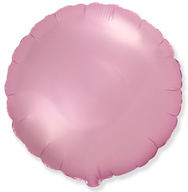 Фольгована кулька фігура "Коло сатин" рожева Flexmetal 18" (45 см) 1 шт