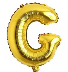 Фольгована кулька буква "G" золота 16" (40 см) 1 шт