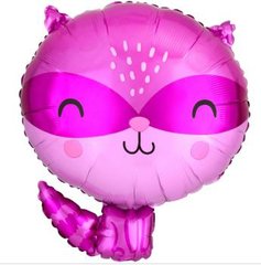 Фольгована кулька фігура "Єнот рожевий" Anagram 40х45см. (1шт)