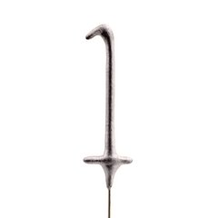 Бенгальська свічка-цифра "1" срібна (16,5 см) 1 шт