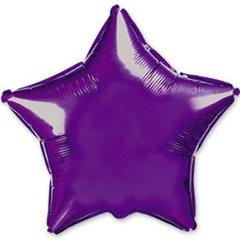 Фольгированный шар 9’ Flexmetal Звезда фиолетовая металлик, 23 см