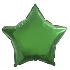 Кулька фольга КНР зірка 18' (44см) зелений (1 шт)