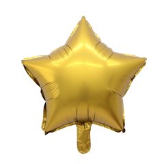Фольгована кулька Pinan "Зірка" золота сатин 18"(45см) 1шт.