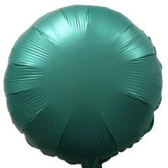 Фольгована кулька Pinan "Круг" зелена сатин 18"(45см) 1шт.