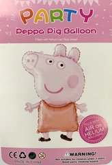 Фольгована кулька фігура "Пепа" рожева 74х43см. в уп. (1шт.)