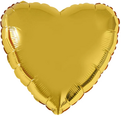 Фольгована кулька "Серце" золота металік Flexmetal 18"(45см) 1шт.