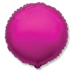 Фольгована кулька Pinan "Круг" малинова металік 18"(45см) 1шт.