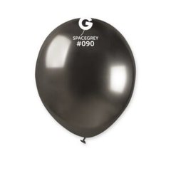 Латексна кулька Gemar сіра (090) хром 5"(12,5см)100шт