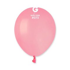 Латексна кулька Gemar рожева (073) пастель 5" (12,5см) 100шт.