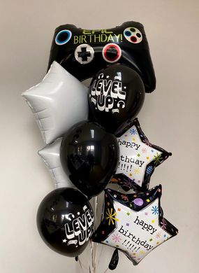 Набір з 9 повітряних кульок "Birthday Game" ТМ "Твоя Забава"