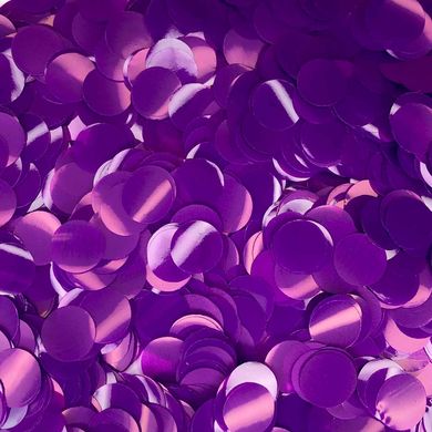 Конфетті кружечки пастель фіолетовий 12 мм, 100 г