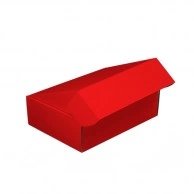 Коробка картонна самозбірна червона (24х17х10см) 1шт.