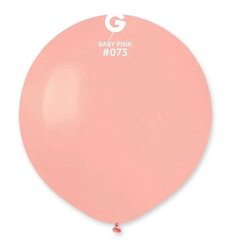Кулька латекс ДЖ Gemar 19' (48см) пастель 73 рожевий матовий (10 шт)